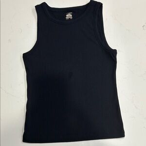 Jockey Classic Black Ribbed Tank Top